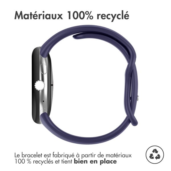 imoshion Bracelet en silicone⁺ Google Pixel Watch / Watch 2 / Watch 3 / Watch 4 (41 mm) - Taille S - Bleu foncé