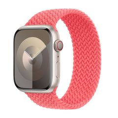 Apple Bracelet Solo tressé Apple Watch | 44/45/46/49 mm - Taille 3 - Guava
