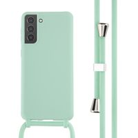 imoshion Coque en silicone avec cordon Samsung Galaxy S21 Plus - Vert menthe