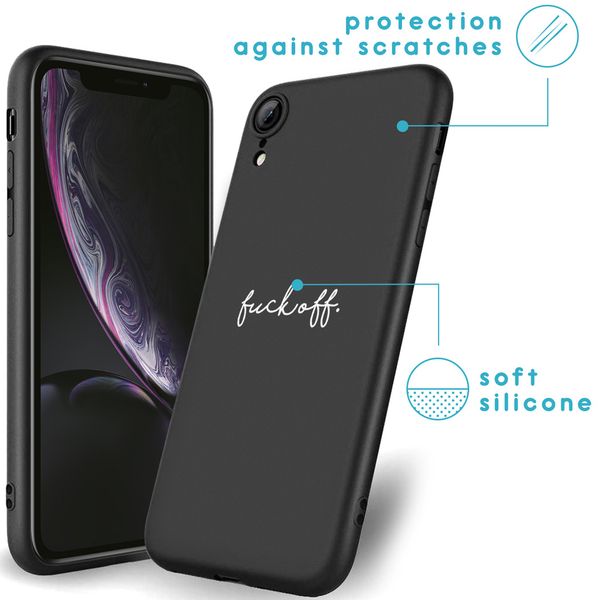 imoshion Coque Design Apple iPhone Xr - Fuck Off