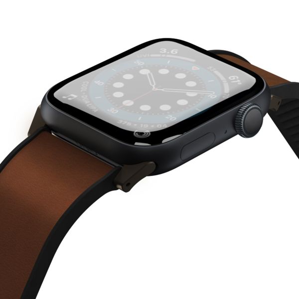 Uniq Bracelet Straden étanche en cuir Apple Watch | 44/45/46/49 mm - Toffee
