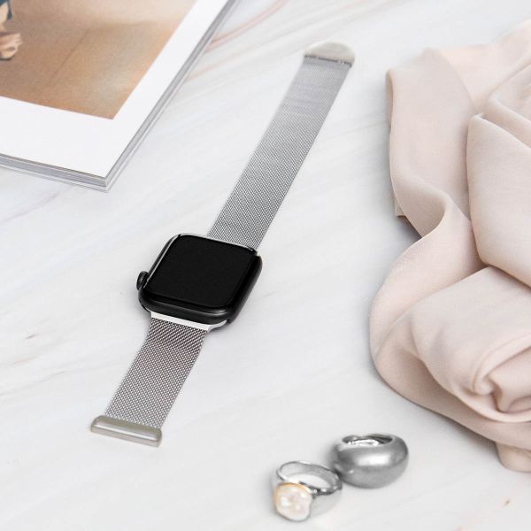 imoshion Bracelet magnétique milanais Apple Watch | 38/40/41/42 mm - Taille S - Argent