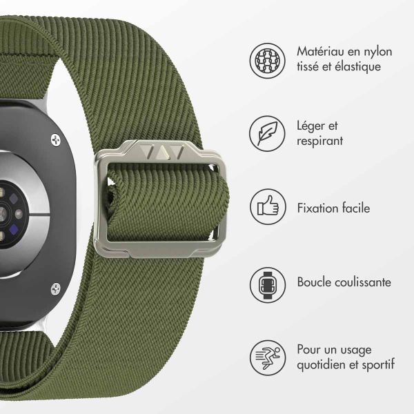 imoshion Bracelet en nylon élastique Samsung Galaxy Watch 8 (40/44mm) / Classic (46mm) - Vert
