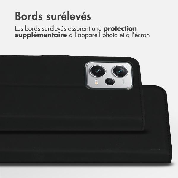Accezz Étui de télephone Wallet Xiaomi Redmi Note 12 Pro Plus - Noir
