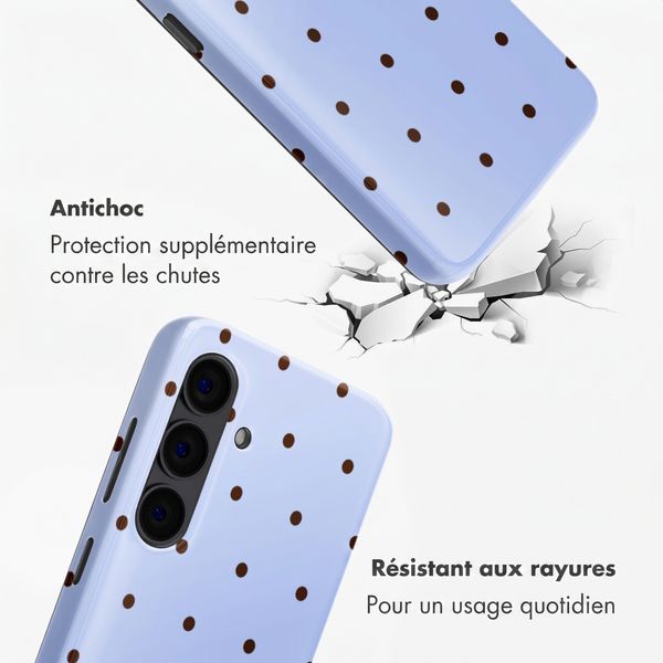 Selencia Coque arrière Vivid Samsung Galaxy S24 - Happy Dots Digital Sky
