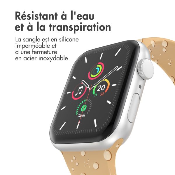 imoshion Bracelet en silicone⁺ Apple Watch | 38/40/41/42 mm - Taille S/M - Walnut