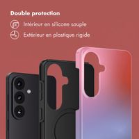 Selencia Coque arrière Vivid avec MagSafe Samsung Galaxy S26 FE - Gradient Soft Blush