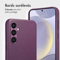 Accezz Étui de télephone portefeuille en cuir 2-en-1 avec MagSafe Samsung Galaxy S24 Plus - Heath Purple