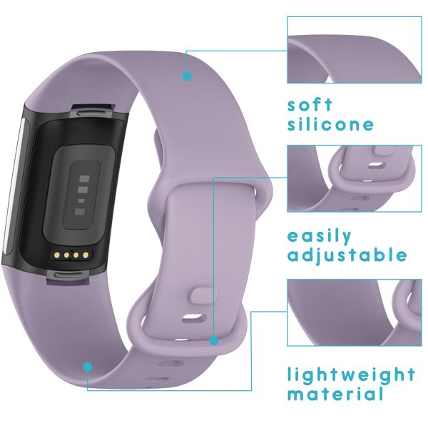 imoshion Bracelet silicone Fitbit Charge 5 / 6 - S - Lavande