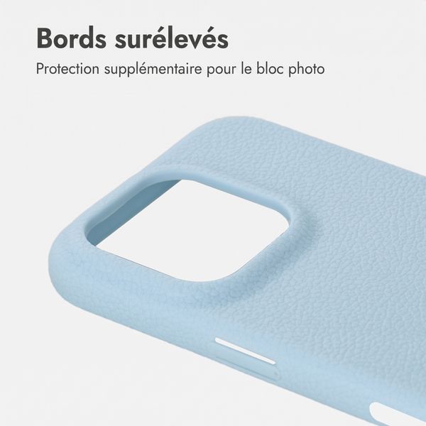 imoshion Coque arrière Texture Apple iPhone 16 Pro - Bleu clair