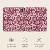 imoshion Étui de liseuse portefeuille design Pliable Kobo Libra Colour - Bloom Love Blush