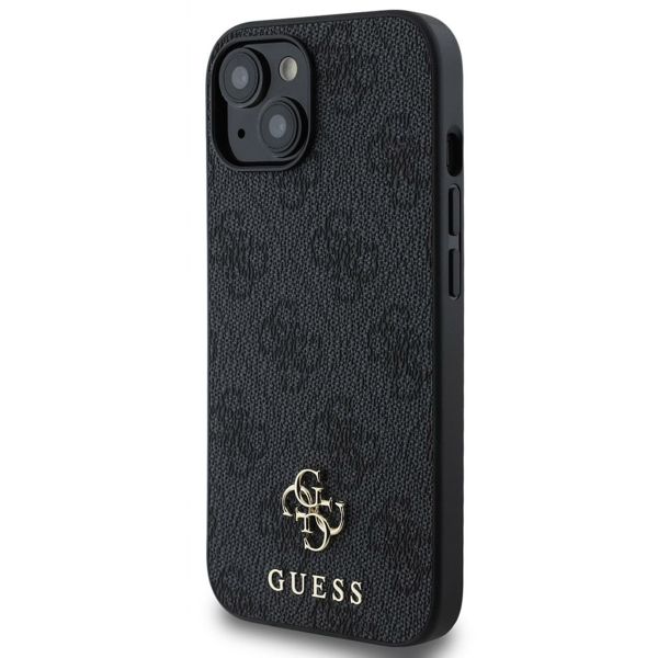 Guess Coque 4G Metal Logo MagSafe Apple iPhone 15 - Noir