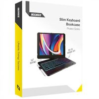 Accezz Bookcase clavier 360 Slim QWERTY Apple iPad 9 (2021) 10.2 pouces / iPad 8 (2020) 10.2 pouces / iPad 7 (2019) 10.2 pouces - QWERTY / NL - Noir