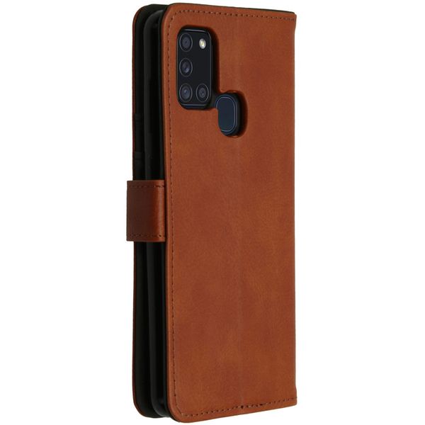imoshion Étui de télephone portefeuille de luxe Samsung Galaxy A21s - Marron