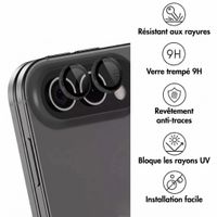 imoshion Protection caméra en verre lot de 2 Apple iPhone Duo - Noir