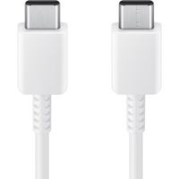 Samsung Lot de charge | USB-C vers USB-C - 1 mètre - 25 Watt - Blanc + Original l'Adapteur de charge radpide USB-C emballage d'usine - 25 Watt - Blanc