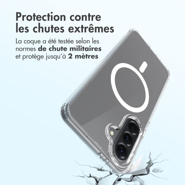 Accezz Coque arrière Xtreme Impact avec MagSafe Samsung Galaxy S24 - Transparent