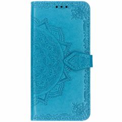 Etui de télephone portefeuille Mandala Samsung Galaxy S10 - Bleu