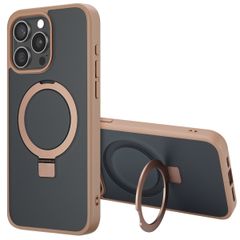 Accezz Coque Ring Stand avec MagSafe Apple iPhone 15 Pro Max - Marron