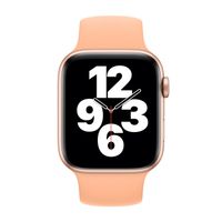 Apple Bracelet Boucle unique en Silicone Apple Watch | 38/40/41/42 mm - Taille 4 - Cantaloupe