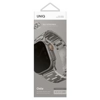 Uniq Bracelet Osta en acier avec maillons auto-ajustables Apple Watch | 44/45/46/49 mm - Titanium (Silver)