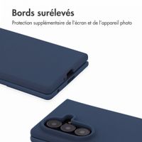 Accezz Coque Liquid Silicone avec MagSafe Samsung Galaxy Z Fold 8 Ultra - Bleu foncé