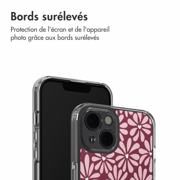 imoshion Coque Design Apple iPhone 14 - Bloom Love Blush