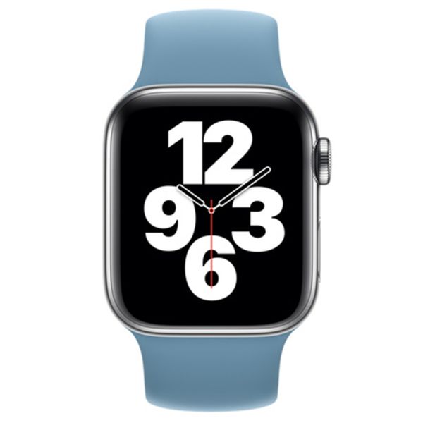 Apple Bracelet Boucle unique en Silicone Apple Watch | 38/40/41/42 mm - Taille 9 - Northern Blue