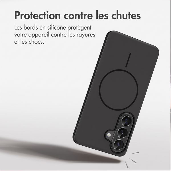 imoshion Coque arrière Color avec Thin MagSafe Ring Samsung Galaxy S26 - Noir