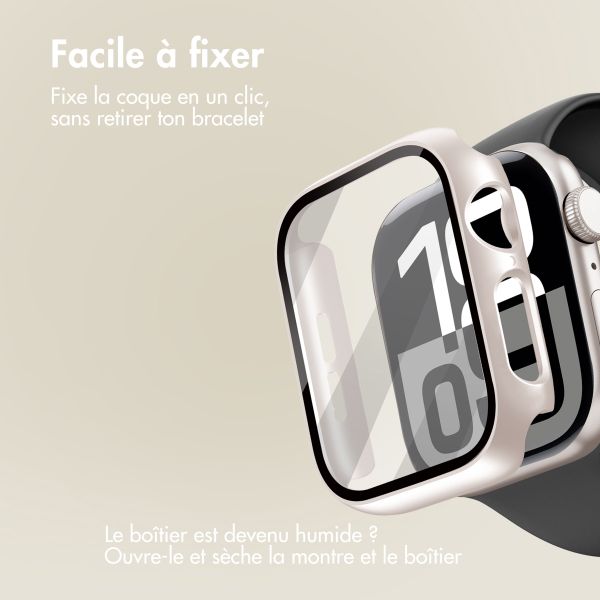 imoshion Coque rigide à couverture complète Apple Watch 10 / 11 - 42 mm - Starlight