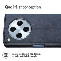 imoshion Étui de télephone portefeuille de luxe Oppo Find X8 Pro - Bleu foncé