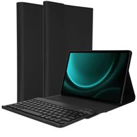 Accezz Étui de tablette Bluetooth Clavier Samsung Galaxy Tab S10 FE / S9 FE - QWERTY / NL - Noir