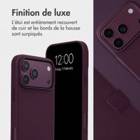 Accezz Étui de télephone portefeuille en cuir 2-en-1 avec MagSafe Apple iPhone 18 Pro Max / 17 Pro Max - Heath Purple