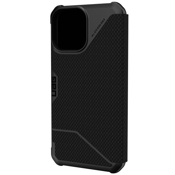 UAG Etui de téléphone portefeuille Metropolis Apple iPhone 13 Pro Max - Kevlar Black