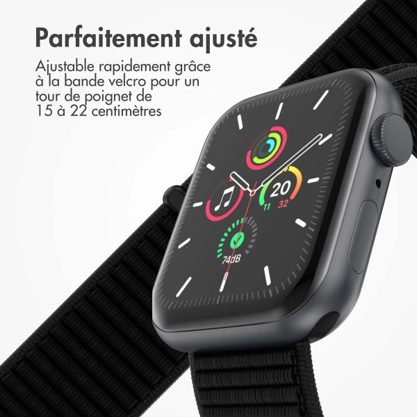 imoshion Bracelet en nylon Apple Watch | 38/40/41/42 mm - Noir