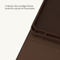 Selencia Coque Croco Apple iPad 11 (2025) 11 pouces A16 / iPad 10 (2022) 10.9 pouces - Choco Brown