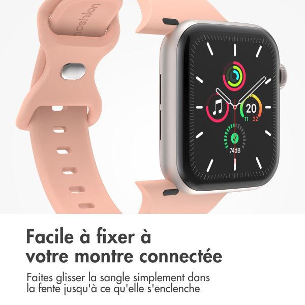 imoshion Bracelet en silicone⁺ Apple Watch | 44/45/46/49 mm - Taille M/L - Vintage Rose