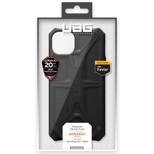 UAG Coque Monarch Apple iPhone 14 Plus - Kevlar Black