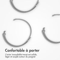 imoshion Bracelet magnétique milanais Xiaomi Smart Band 9 Pro / 8 Pro / Redmi Watch 6 / 5 / 4 - Argent