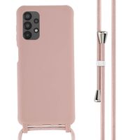 imoshion Coque en silicone avec cordon Samsung Galaxy A13 (4G) - Sand Pink