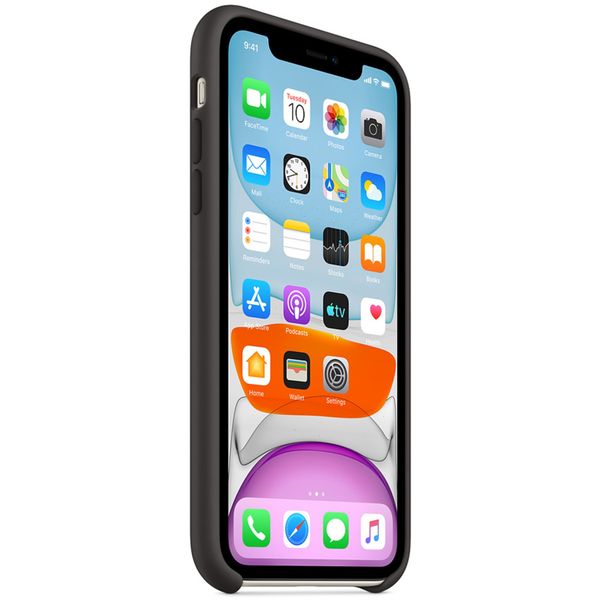 Apple Coque en silicone Apple iPhone 11 - Noir