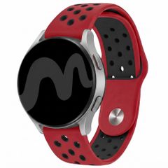 imoshion Bracelet sport en silicone  - Connexion universelle 18 mm - Red & Black