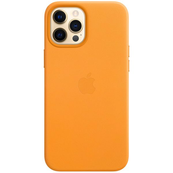 Apple 4 Pack Coque Leather Apple iPhone 12 Pro Max - California Poppy + Red + Deep Violet + Black