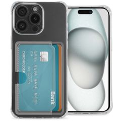 imoshion Coque silicone avec porte-cartes Apple iPhone 15 - Transparent