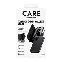 CARE by PanzerGlass Étui de télephone portefeuille Tango 2 en 1 avec MagSafe Apple iPhone 17 - Black