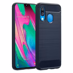 imoshion Coque Brushed Samsung Galaxy A40 - Bleu foncé