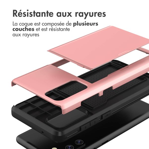 imoshion Coque arrière avec porte-cartes Samsung Galaxy S20 FE - Rose Doré
