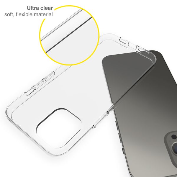 Accezz Coque Clear Apple iPhone 13 Pro Max - Transparent