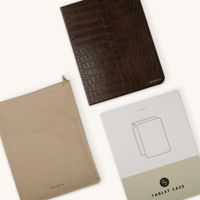 Selencia Coque Croco Apple iPad Air 11 pouces (2026) M4 / (2025) M3 / (2024) M2 / Air 5 (2022) / Air 4 (2020) - Choco Brown
