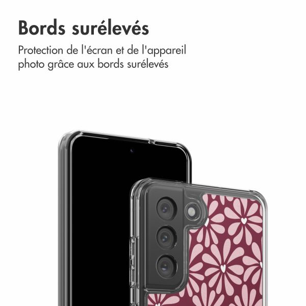 imoshion Coque Design Samsung Galaxy S21 FE - Bloom Love Blush
